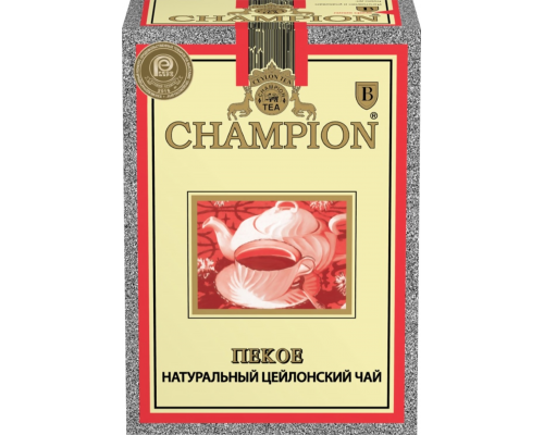 Чай черный CHAMPION Пекое Цейлонский байховый, листовой, 100г, Россия, 100 г