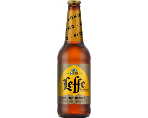 Напиток пивной LEFFE Blonde Светлый эль пастер. алк.6,6% ст., Россия, 0.45 L