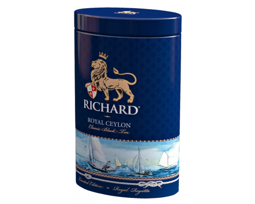 Чай черный RICHARD Royal Ceylon Цейлонский листовой, ж/б, 80г, Россия, 80 г