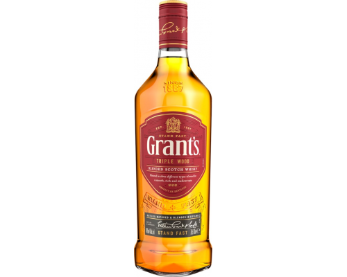 Виски GRANT'S Triple Wood 40%, 0.7л, Великобритания, 0.7 L