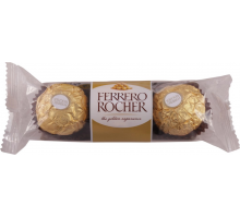 Конфеты FERRERO ROCHER из молочного шоколада с кремовой начинкой, 38г, Италия, 37,5 г