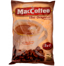 Напиток кофейный растворимый MACCOFFEE 3в1, 50пак, Россия, 50 пак