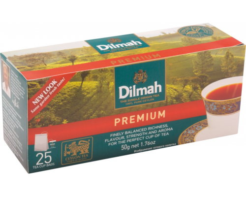 Чай черный DILMAH Цейлонский, 25пак, Шри-Ланка, 25 пак