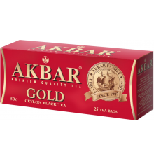 Чай черный AKBAR Gold байховый, 25пак, Россия, 25 пак