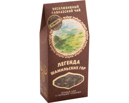 Напиток чайный черный ЭКОКАВКАЗ Легенда Шамильских гор листовой, 50г, Россия, 50 г