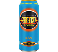 Напиток слабоалкогольный TEN STRIKE Sky, 7,2%, ж/б, 0.45л, Россия, 0.45 L