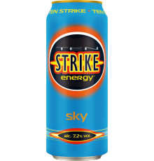 Напиток слабоалкогольный TEN STRIKE Sky, 7,2%, ж/б, 0.45л, Россия, 0.45 L