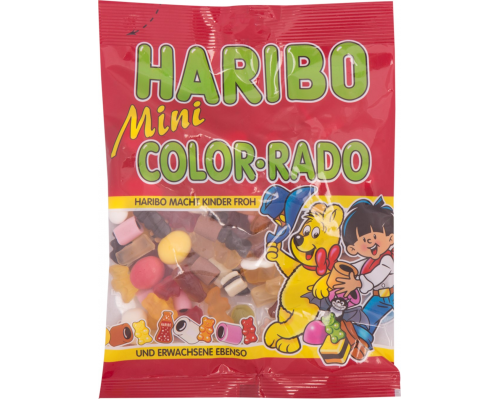 Мармелад жевательный HARIBO Mini Колор-Радо c лакрицей и какао, 175г, Германия, 175 г