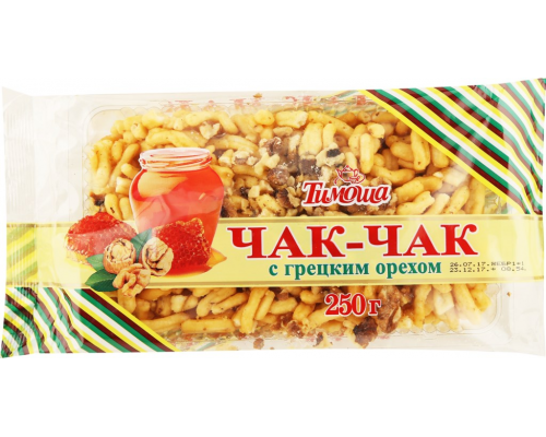 Чак-чак ТИМОША с грецким орехом, 250г, Россия, 250 г