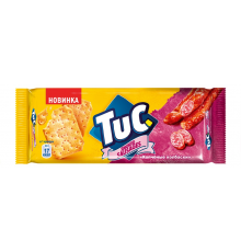 Крекер TUC Smoked sausages Копченые колбаски, 100г, Россия, 100 г