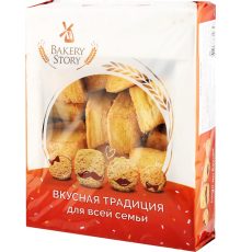 Печенье сдобное BAKERY STORY Лана с творогом, 500г, Россия, 500 г