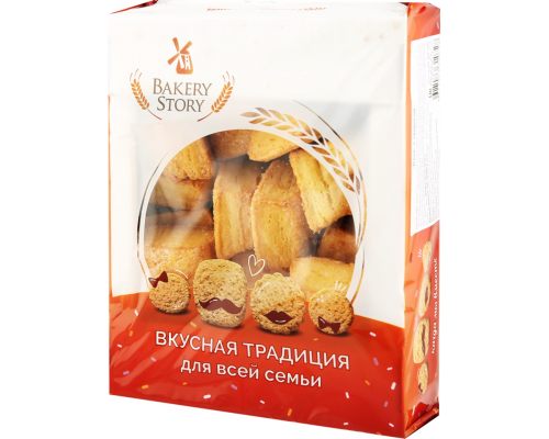 Печенье сдобное BAKERY STORY Лана с творогом, 500г, Россия, 500 г